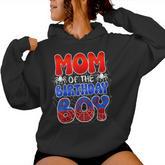 Mom Of The Birthday Boy Spider Web Family Matching Women Hoodie