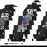 4Th Birthday Monster Truck Four Ever Wild 4 Year Old Boys Sweatshirt