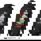 All Booked For Christmas Book Lovers Xmas Tree Lights Sweatshirt