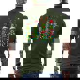 Christmas Pickle Holiday Pickle Jars Santa Ugly Humor Men's T-shirt Back Print