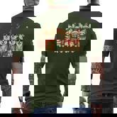 Corgi Santa Christmas Tree Corgmas Dog Family Matching Men's T-shirt Back Print