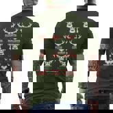 Deer Hunting Hunter Of All Santa's Reindeer Men's T-shirt Back Print