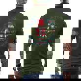 Deez Nuts Xmas Nutcracker Meme Ugly Christmas Sweater Men's T-shirt Back Print