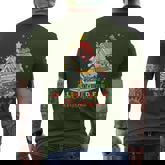 All Booked For Christmas Book Lovers Xmas Tree Lights Men's T-shirt Back Print