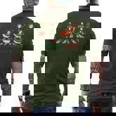 Just A Jolly Cute Goose Merry Goosemas Christmas Xmas Men's T-shirt Back Print