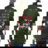 I Left My Frenchie To Be Here French Bulldog Ugly Christmas Men's T-shirt Back Print