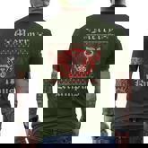 Merry Krampus Christmas Xmas Horror Ugly Sweater Evil Pajama Men's T-shirt Back Print