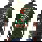 Merry Picklemas Fun Christmas Ugly Sweater Men's T-shirt Back Print