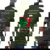 Six Seven Christmas 6 7 Ugly Christmas Sweater Men's T-shirt Back Print