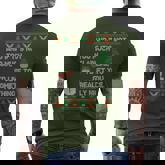 Ugly Christmas Sweater Winter Vacation Christmas Tree Men's T-shirt Back Print