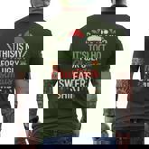 Ugly Christmas Sweaters Too Hot Men's T-shirt Back Print