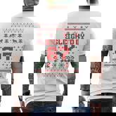 67 Santa Sleigh Ugly Christmas Men's T-shirt Back Print