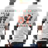 67 Six Seven Squad Meme Christmas Ugly Sweater Men's T-shirt Back Print