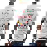 I Left My Frenchie To Be Here French Bulldog Ugly Christmas Tri-Blend Men's T-shirt Back Print