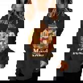 Meowdy Cat Cowboy Hat Vintage Wild West Western Pun Women Sweatshirt