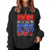 Mom Of The Birthday Boy Spider Web Family Matching Women Sweatshirt