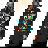 My Son Is Au-Some Autism Mama Acceptance Awareness Mom Women Sweatshirt