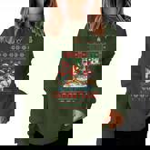 Merry Chickmas Ugly Sweater Chicken Lovers Christmas Outfit Women Sweatshirt