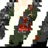 Merry Christmas African American Melanin Pjs Xmas Women Women Sweatshirt