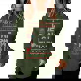 We Saw That Jesus And Santa Tree Christian Ugly Christmas Women Sweatshirt