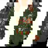 Toddler Squad Elf Reindeer Students Merry Christmas Teacher Women Sweatshirt