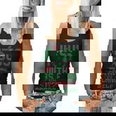 Jesus Was The First Scarecrow Ugly Sweater Christmas Parody Women Tank Top