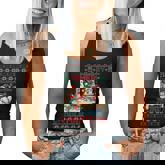 Merry Chickmas Ugly Sweater Chicken Lovers Christmas Outfit Women Tank Top