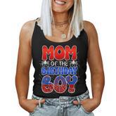 Mom Of The Birthday Boy Spider Web Family Matching Women Tank Top