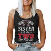 Sister Of The Two Fast 2Nd Birthday Racing Car Family Women Tank Top