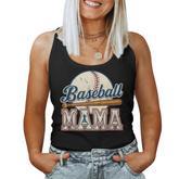 Vintage Baseball Mama Game Day Baseball Season Sports Mom Women Tank Top