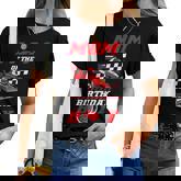 Mom Of The Birthday Boy Pit Crew Race Car Matching Family Women T-shirt