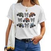 Checkered In My Monster Truck Mama Era Monster Truck Mom Women T-shirt
