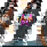 Baseball Mama Drip Ice Cream Baseball Mom Mother's Day Women's Oversized Comfort T-Shirt