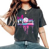 Baseball Mom Ice Cream Drip Mother's Day Baseball Mama Women's Oversized Comfort T-Shirt