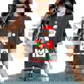 Chemistry Santa Element Of Cheer Christmas Science Teacher Women's Oversized Comfort T-Shirt