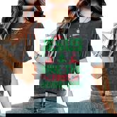 Jesus Was The First Scarecrow Ugly Sweater Christmas Parody Women's Oversized Comfort T-Shirt