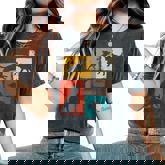 Labrador Vintage Collage Retriever Lab Dad Mom Dog Lover Women's Oversized Comfort T-Shirt