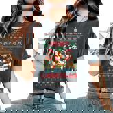 Merry Chickmas Ugly Sweater Chicken Lovers Christmas Outfit Women's Oversized Comfort T-Shirt