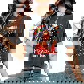 Merry Christmas African American Melanin Pjs Xmas Women Women's Oversized Comfort T-Shirt