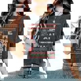 We Saw That Jesus And Santa Tree Christian Ugly Christmas Women's Oversized Comfort T-Shirt