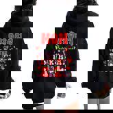 Mom Of The Berry Sweet Birthday Girl Strawberry Bday Party Women Oversized Hoodie Back Print