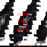 Mom Of The Birthday Boy Pit Crew Race Car Matching Family Women Oversized Hoodie Back Print