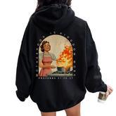 Motherhood Is Kingdom Work Proverbs 31 25 27 Christian Mom Women Oversized Hoodie Back Print