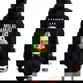 Pregnancy Announcement Mom Mamacado Women Oversized Hoodie Back Print