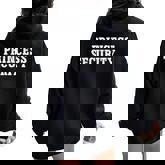 Princess Security Matching Boys Dad Mom Vintage Birthday Women Oversized Hoodie Back Print