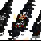 Toddler Squad Elf Reindeer Students Merry Christmas Teacher Women Oversized Hoodie Back Print