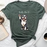 American Bully Pitbull Dog Love Support And Proud Bully Mom Bella Canvas T-shirt