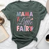 Mama Of The Little Fairy Birthday Girl Family Matching Mom Bella Canvas T-shirt