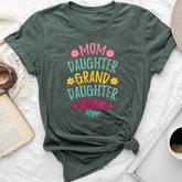 Mom Daughter Granddaughter Squad Matching Mother's Day Bella Canvas T-shirt