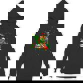 Santa Bigfoot Christmas Tree Xmas Lights Sasquatch Men Hoodie